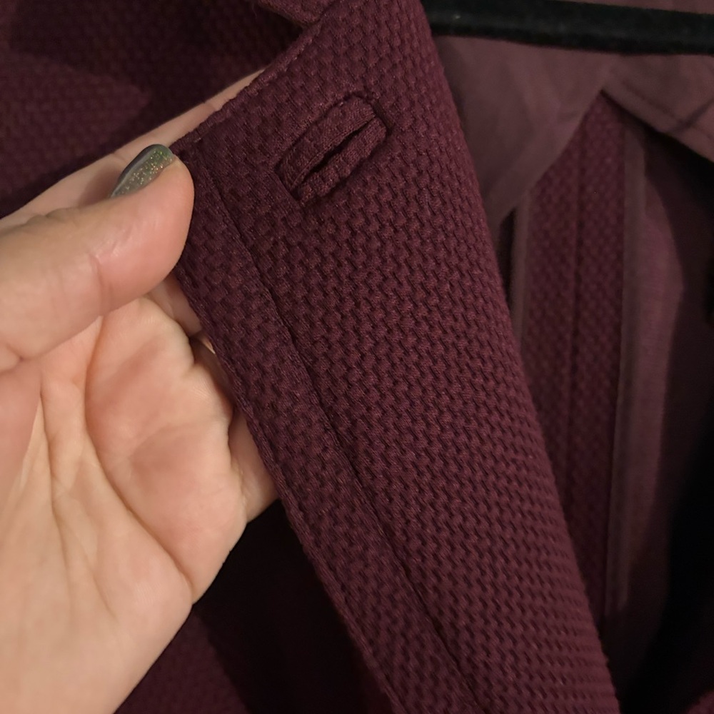 Lane Bryant Wine Red Single-Button Blazer - Picture 4 of 9